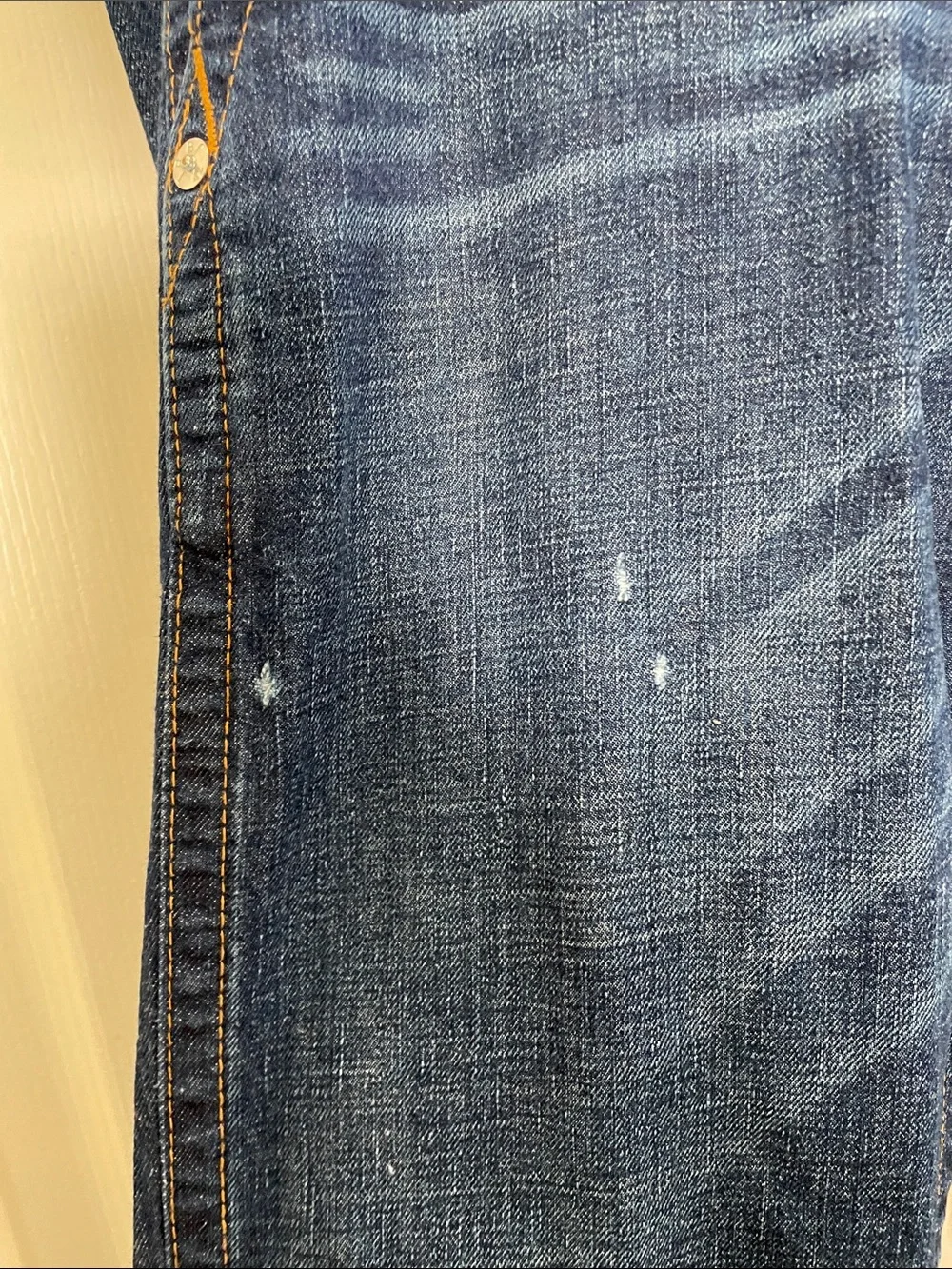 True Religion Y2K Sammy Old Multi Boot Cut Wide Legged Denim Jeans Blue Size 32 - Picture 5 of 13